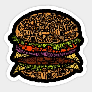 Burger Icons Sticker